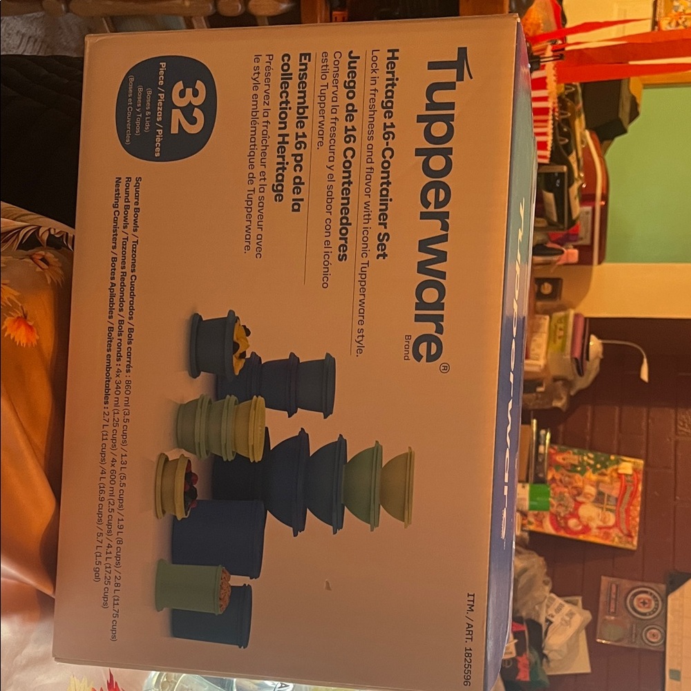 Tupperware Heritage Set in Blue and Green